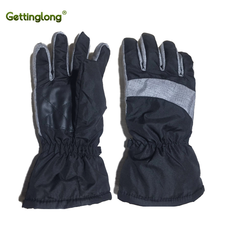 Men's leather ski gloves
