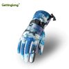 Men's leather ski gloves