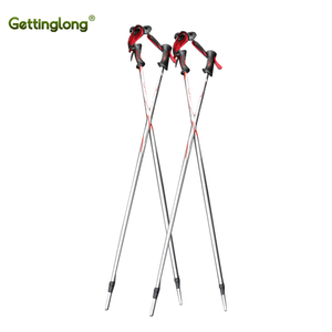 Professional factory customized 115 length (cm) cork handle material aluminum alloy ski poles