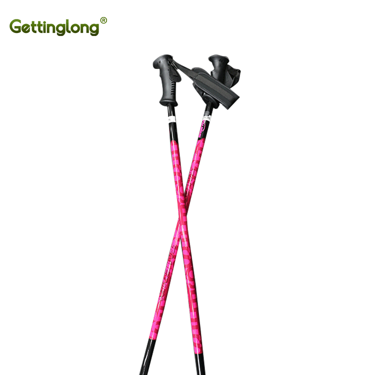 Wholesale Custom Logo stick ski poles walking stick Light tough