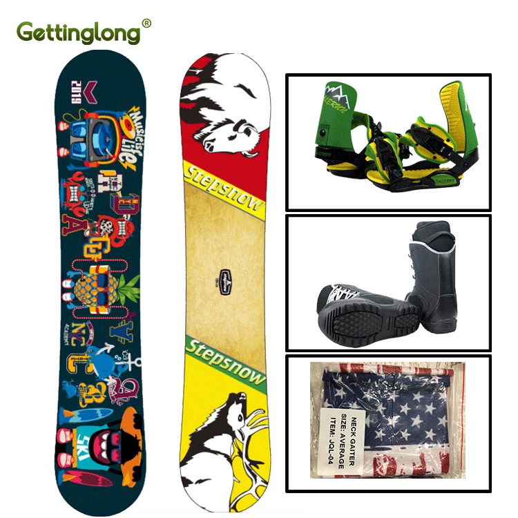 Manufacture snowboard set with good quality and low price