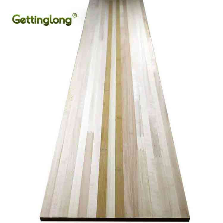 Mixed ski core with bamboo and wood
